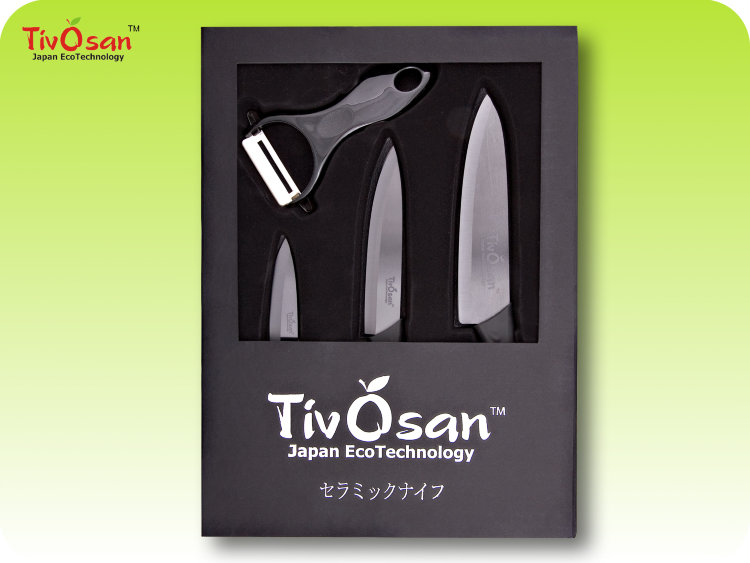 Набор керамических ножей TH10WB